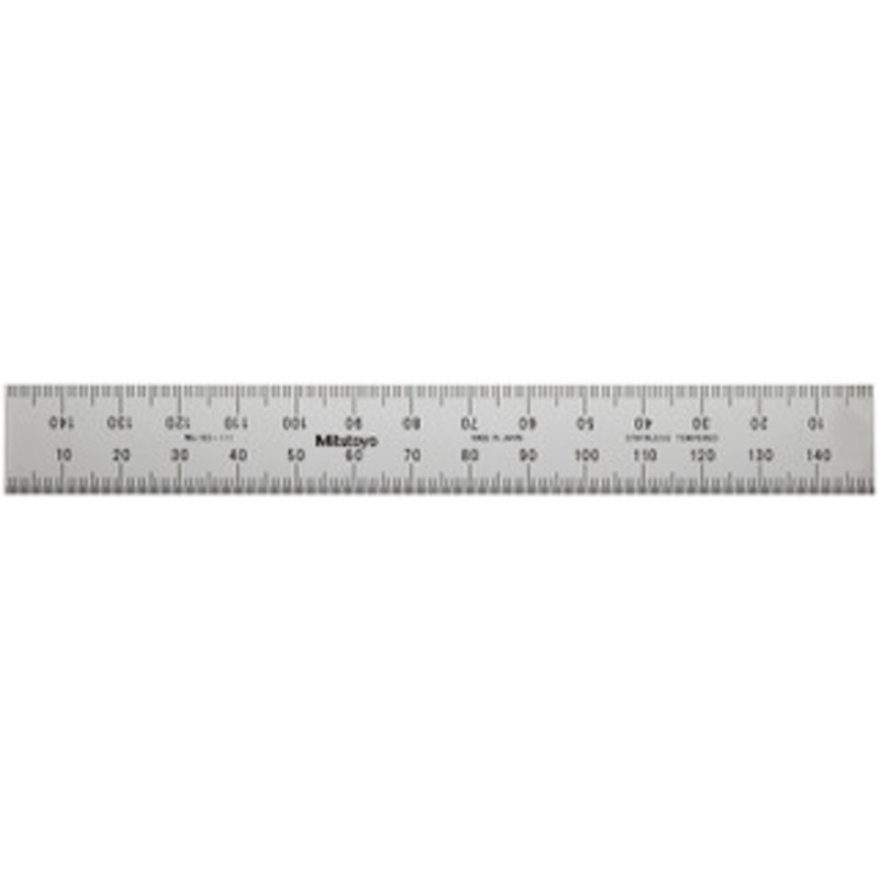 Mitutoyo Steel Rule, Wide Rigid, 150mm – 182-111