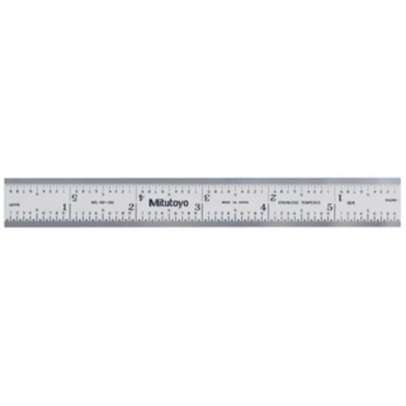 Mitutoyo Steel Rule, Wide Rigid, 6 – 182-102