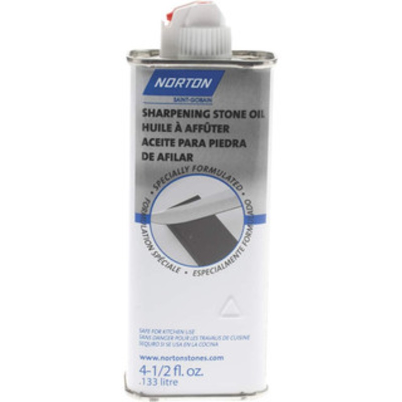 Norton Sharpening Stone Oil, Container Size Range: Smaller than 16 oz., Food Grade: NonFoodGrade, Container Size (oz.): 4.50, Container Type: Can, PSC Code: 9150 61463687760 – 00581009