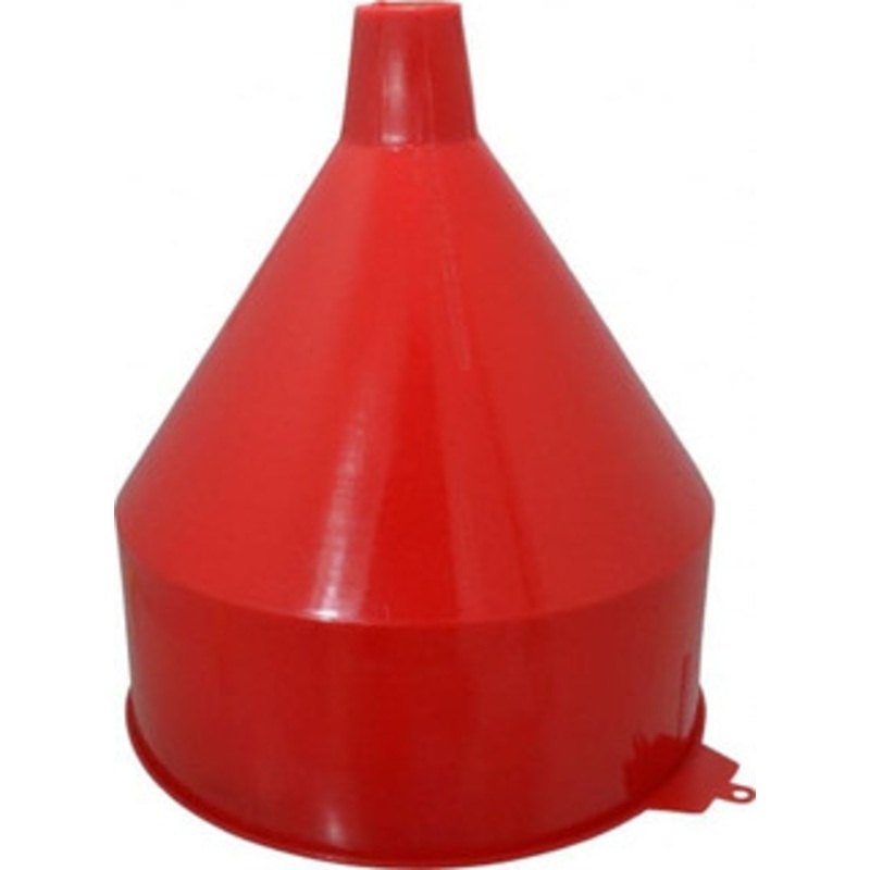 PROLUBE 6 Qt Capacity Polyethylene Funnel 9 Mouth OD, 1-1/2 Tip OD, Straight Spout, Red 1707006 – 63725766