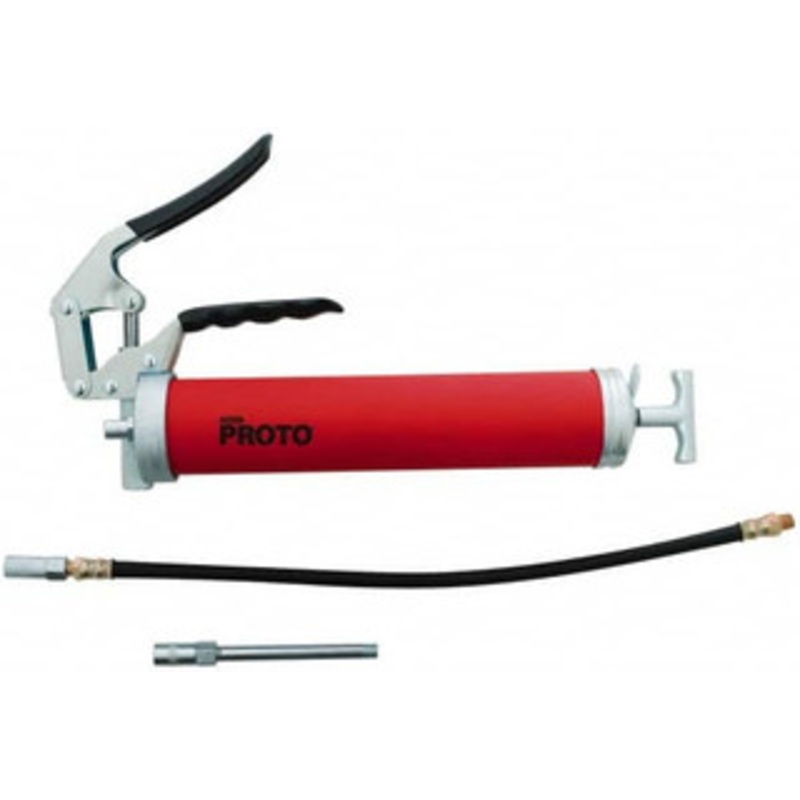 Proto 3,600 Max psi, Flexible Pistol Grease Gun 14 oz (Cartridge) & 16 oz (Bulk) Capacity, 1/8 Thread Outlet, 3-Way, Bulk, Cartridge & Filler Pump JFC33HD – 72160369