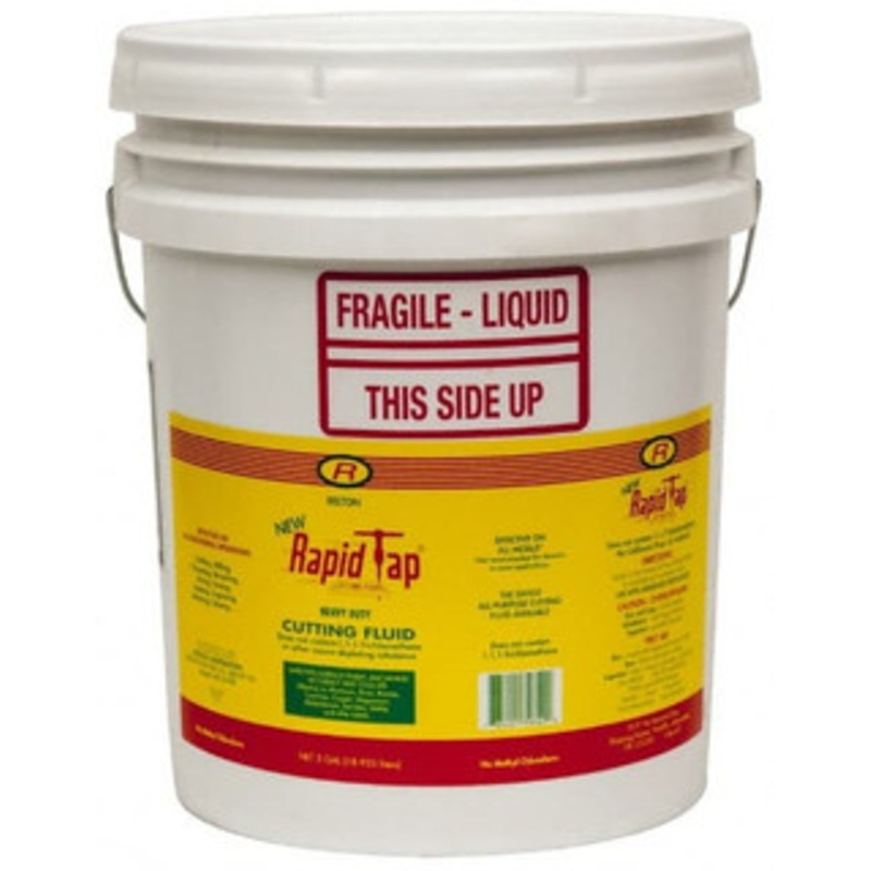 Relton Rapid Tap 5 Gal Pail Cutting Fluid Semisynthetic, For Use on Ferrous Metals & Nonferrous Metals 05G-NRT – 62001227