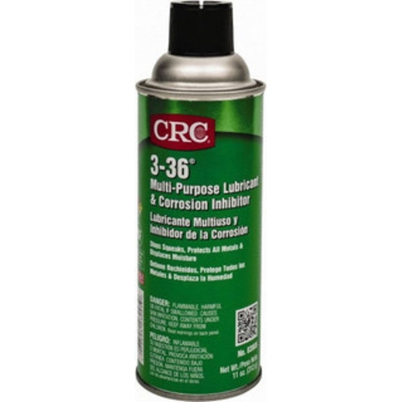 CRC 11 oz Aerosol Nondrying Film Penetrant/Lubricant Blue/Green & Clear, -50F to 250F, Non-Food Grade 1003254 – 00255158
