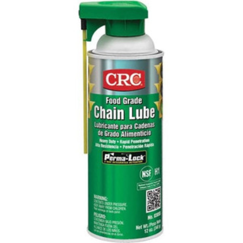 CRC 16 oz Aerosol High Temperature Chain & Cable Lubricant White, 8 to 325F, Food Grade 1003312 – 91990978