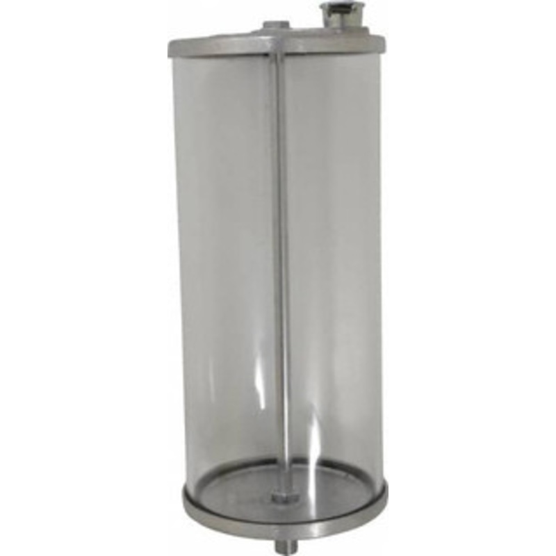 LDI Industries 1 Outlet, Polymer Bowl, 3.79 L No Flow Control Oil Reservoir 3/8 NPTF Outlet, 5-1/2 Diam x 14-15/16 High, 60C Max R113-03 – 03239829