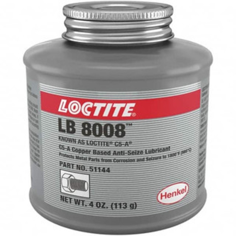 Loctite 4 oz Can High Temperature Anti-Seize Lubricant Copper/Graphite, -29 to 1,800F, Copper Colored, Water Resistant 234259 – 00129189