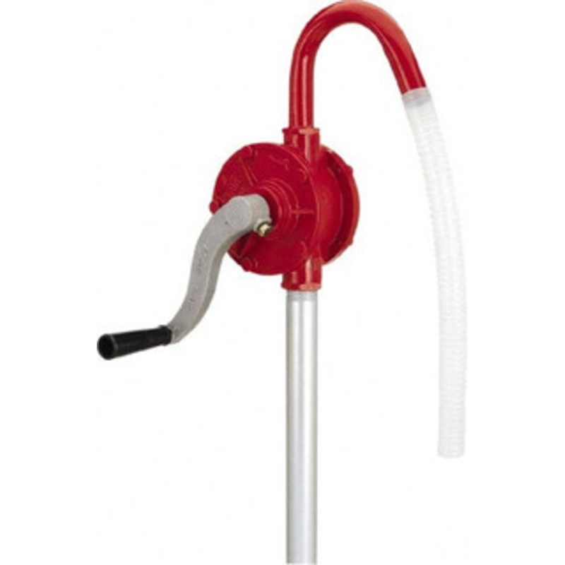 LuMax Oil Lubrication 0.08 Gal/Turn Flow Aluminum & Steel Rotary Hand Pump For 15 to 55 Gal Container LX-1320 – 48926414