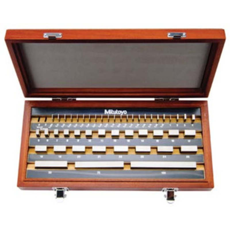 Mitutoyo 1mm Base Block Set, Rectangular, Steel, 47 pc, Grade AS-1, Series 516 – 516-959-26