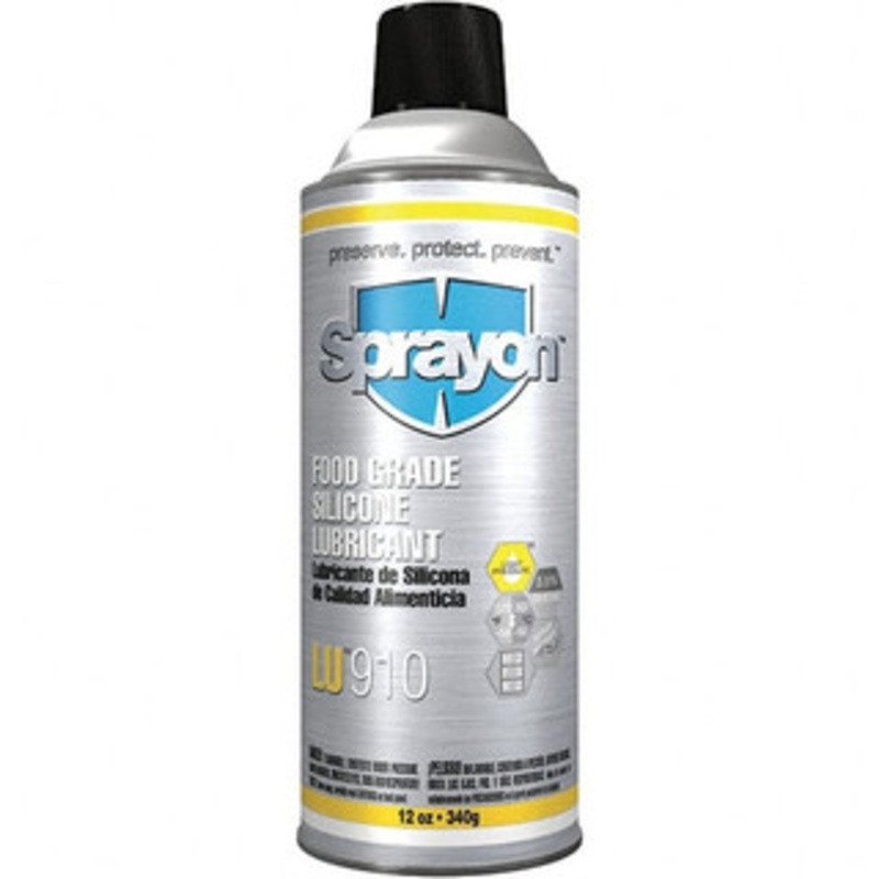 Sprayon 12 oz Aerosol Silicone Lubricant Clear, -58F to 575F, Food Grade SC0910000 – 44210896