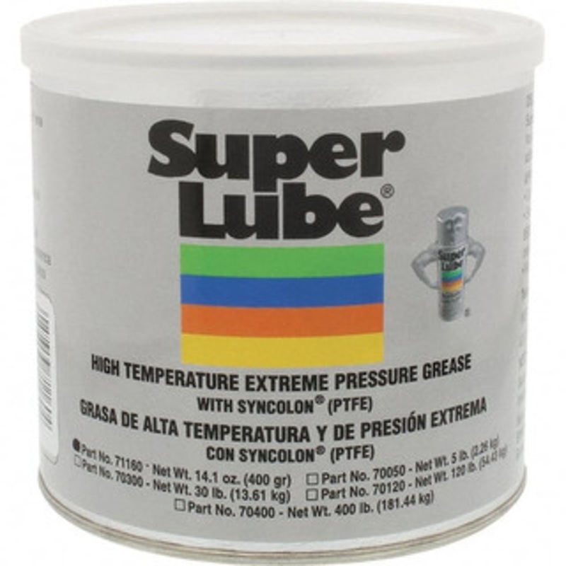 Synco Chemical Super Lube 400 g Canister Synthetic Extreme Pressure Grease Translucent White, Extreme Pressure, Food Grade & High Temperature, 475F Max Temp, NLGIG 2, 71160 – 02104073
