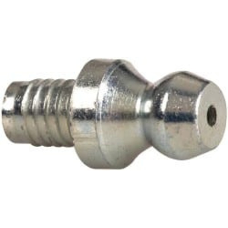 Alemite Straight Head Angle, Drive-In Grease Fitting 5/8 Overall Height, 1/4 Shank Length, Zinc Plated Finish 1633 – 03244563