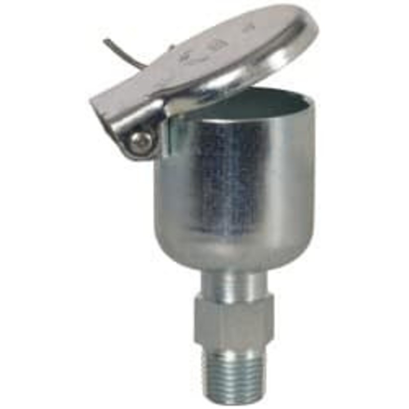 Gits Mfg 11/32 Ounce Capacity, 1/8-27 Thread, Steel, Zinc Plated, Brazed Body Oil Cup 1-29/32 High, 5/16 Thread Length, Gravity Feed 01003 – 03243003