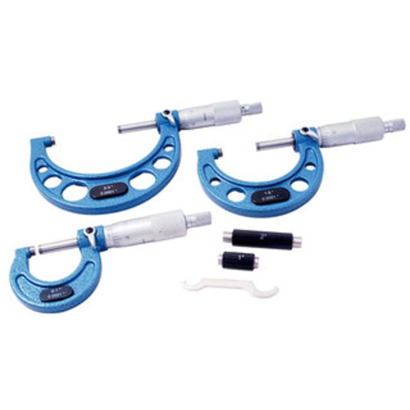 Precise 0-3 3 Piece C-Type Outside Micrometer Set – 4200-0165