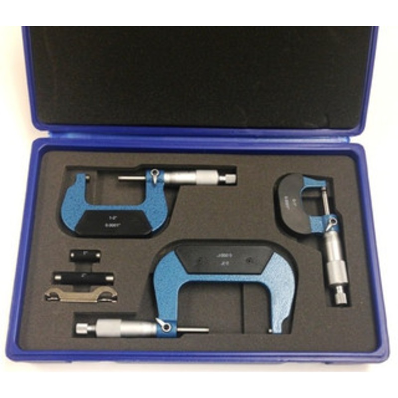 Precise 0-3 3 Piece Precision Outside Micrometer Set – 4200-0010