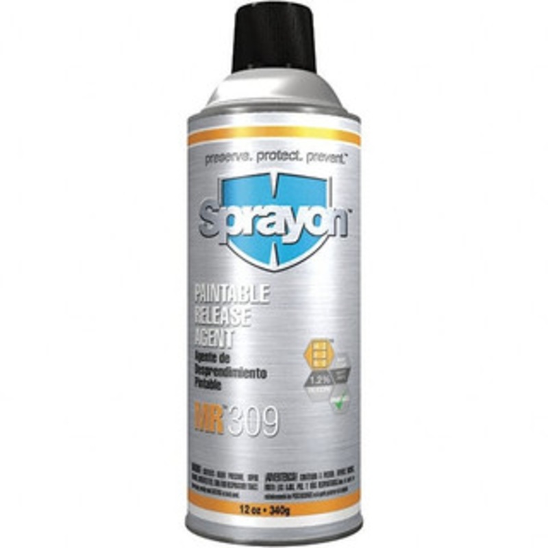 Sprayon 12 Ounce Aerosol Can, Clear, General Purpose Mold Release Silicone Composition S00309000 – 67025916