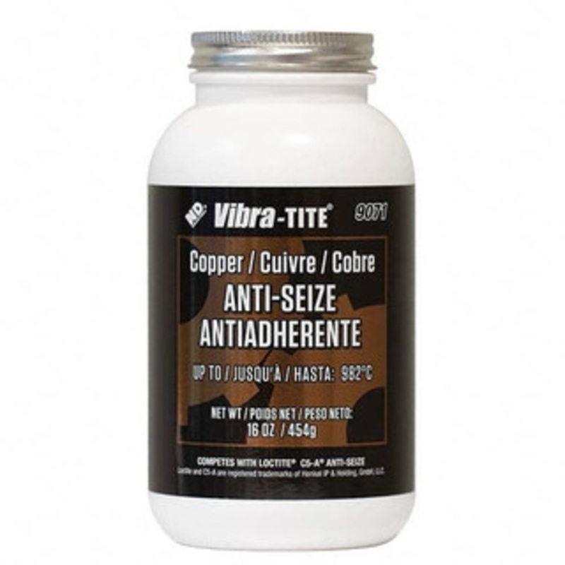 Vibra-Tite 16 oz Jar, Copper Anti-Seize Lubricant, with Brush Cap -65 to 1800 F 90716 – 84446285