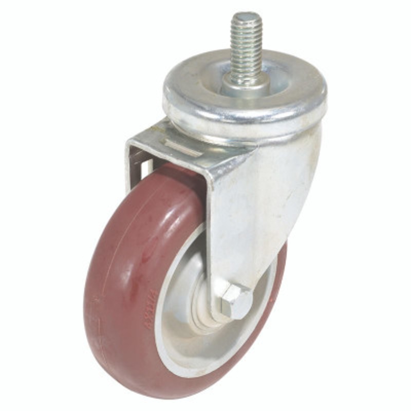 4X1.25 Poly On Poly Swivel W/Stem Caster