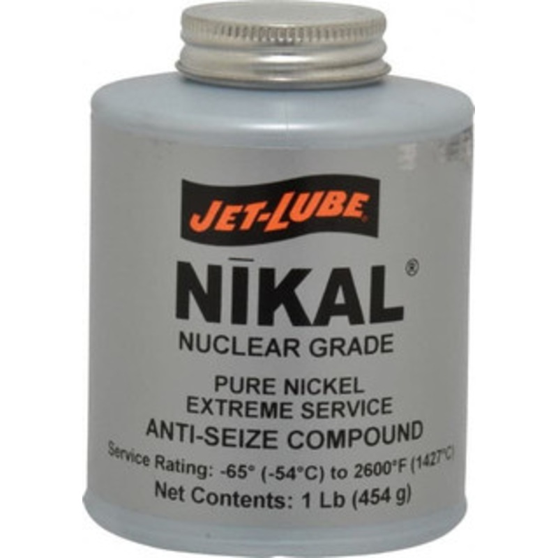 Jet-Lube 1 Lb Can Extreme Temperature Anti-Seize Lubricant Nickel, -65 to 2,600F, Gray, Nuclear Grade 13504 – 01461961