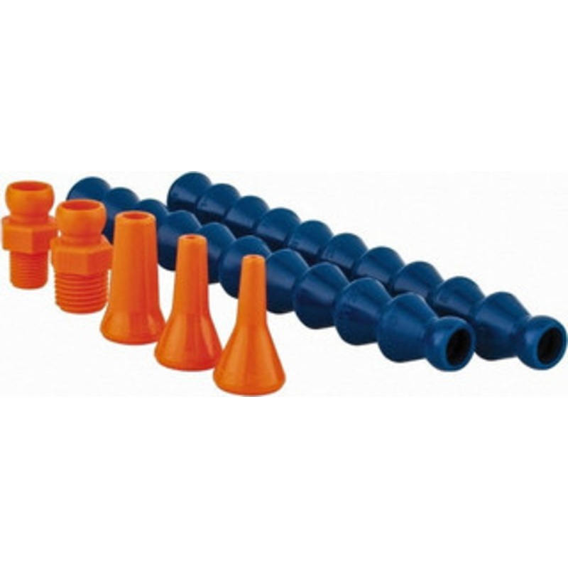 Loc-Line 13 Hose Length, 1/16, 1/4 & 1/8 Nozzle Diam, 1/4 Hose ID, Coolant Hose Kit 1/8 & 1/4 NPT For Loc-Line Modular Hose Systems 40413 – 09777012