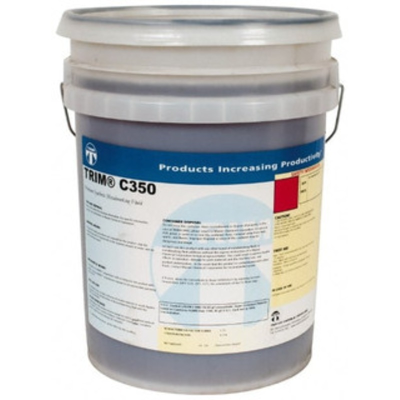 Master Fluid Solutions TRIM C350 5 Gal Pail Grinding Fluid Synthetic, For Use on Brass, Ferrous Metals, Nonferrous Metals, Steel, Titanium C350/5G – 84587591