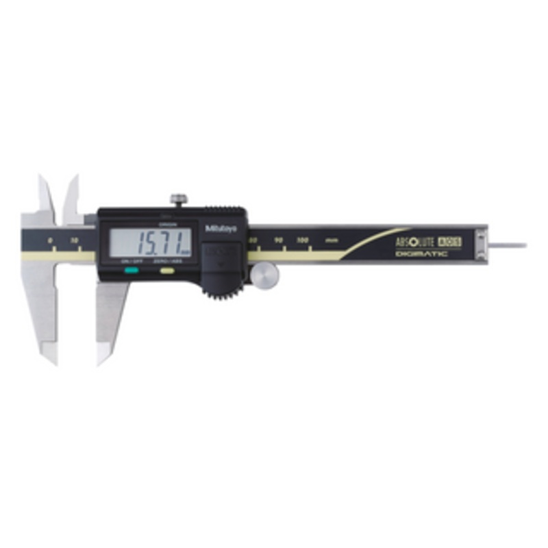 Mitutoyo Digital Caliper, ABSOLUTE Digimatic Caliper Series 500, Range: 0-100mm OD & ID meas. w/ SPC output – 500-150-30