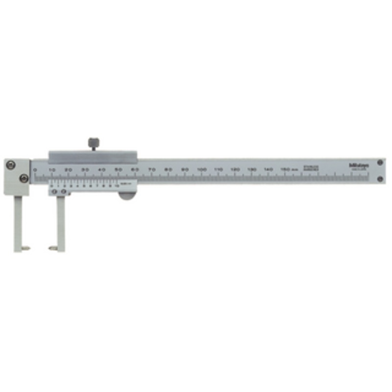 Mitutoyo Vernier Neck Caliper, Point Jaw Outside Type, 0-150mm – 536-152