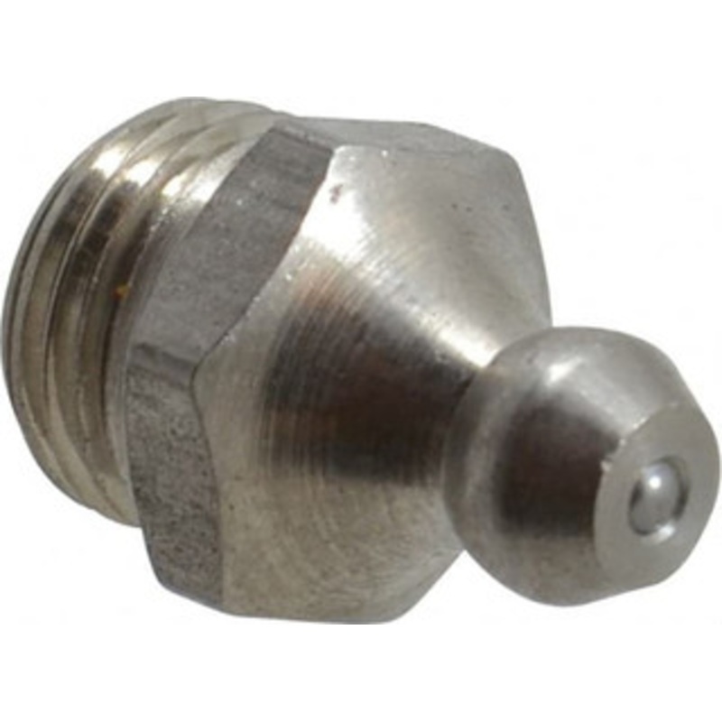 PROLUBE Straight Head Angle, M10x1.0 Metric Stainless Steel Standard Grease Fitting 11mm Hex GFT/SS/10/1-10 – 62088091