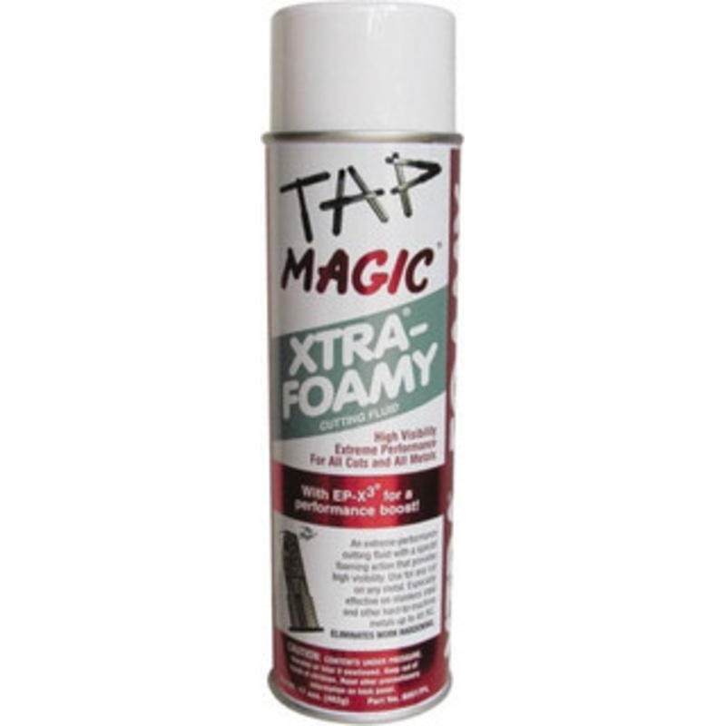 Tap Magic Xtra-Foamy 17 oz Aerosol Cutting Fluid Semisynthetic, For Use on Stainless Steel & Titanium 80017FL – 86077203