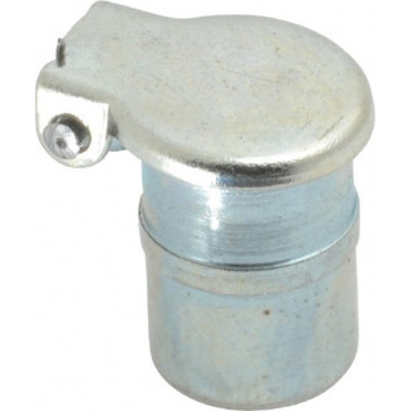 Gits Mfg Steel, Zinc Plated, Beaded Drive One Piece, Straight Oil Hole Cover 0.441-0.443 Drive Diam, 7/16 Drive-In Hole Diam, 5/16 Drive Length, 11/16 Overall Height 00504 – 03242492