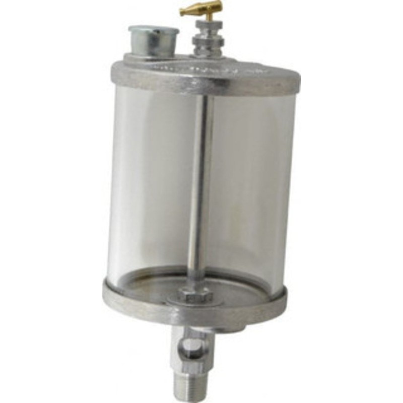LDI Industries 1 Outlet, Glass Bowl, 0.95 L Manual-Adjustable Oil Reservoir 1/2 NPTF Outlet, 4-1/4 Diam x 10.12 High, 121.11C Max RDF110-14 – 03240157
