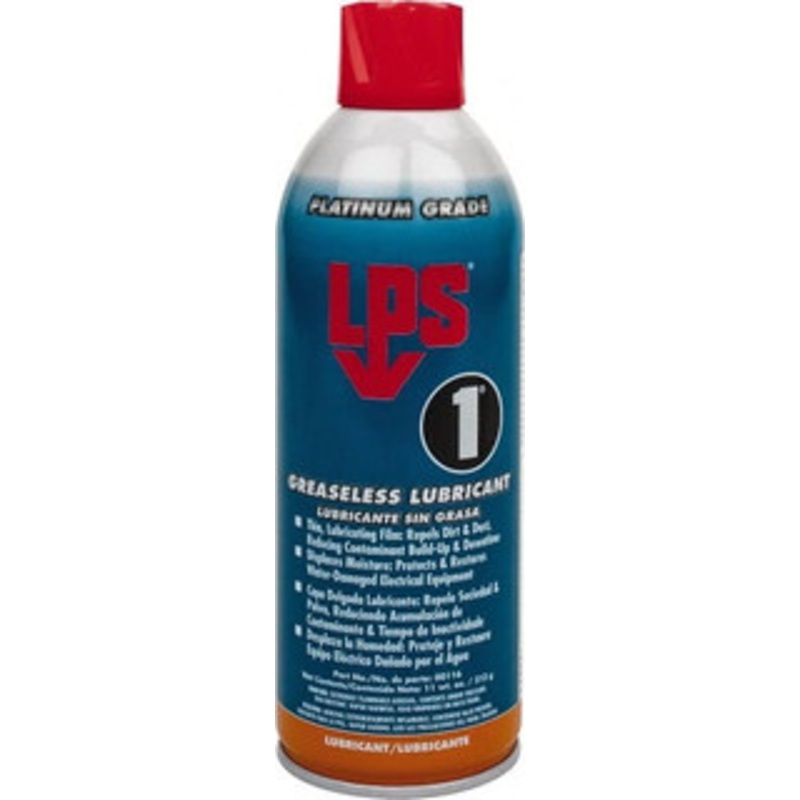 LPS Labs 16 oz Aerosol Dry Film Penetrant/Lubricant Clear Yellow, Food Grade 00116 – 00253005