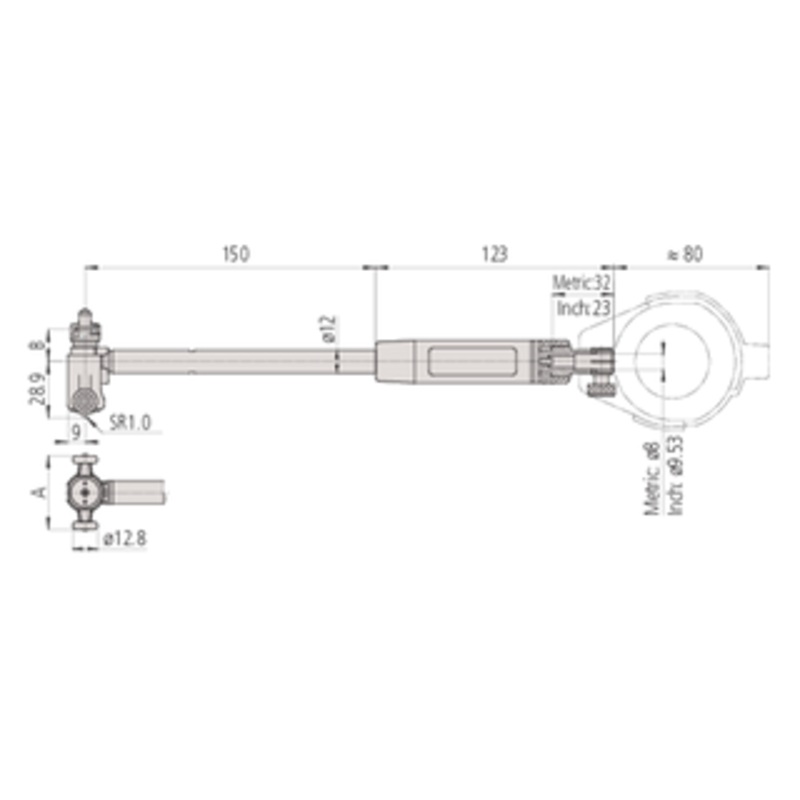 Mitutoyo Dial Bore Gage Set, w/o Indicator, 100-160mm – 511-704