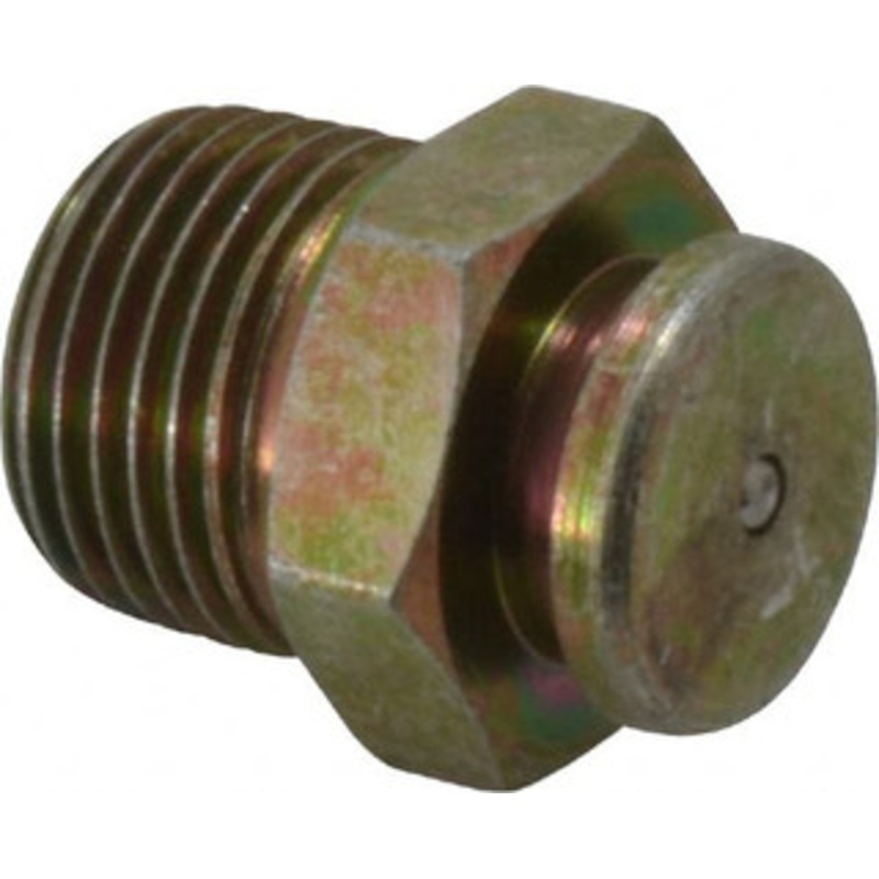 PROLUBE Straight Head Angle, 3/8-18 NPTF Steel Button-Head Grease Fitting 3/4 Hex, 24.2mm Overall Height, 10.7mm Shank Length, Zinc Plated Finish GFT/BHC/3-8/18 – 71237788