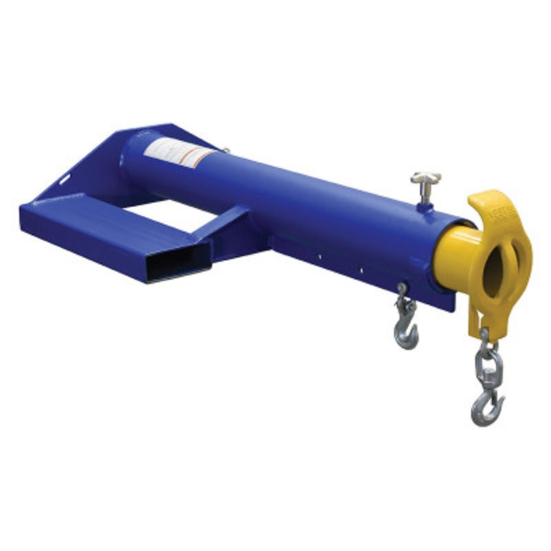Shorty Telescoping Lift Boom 24in Fork Pocket Center, 4,000lb, Blue