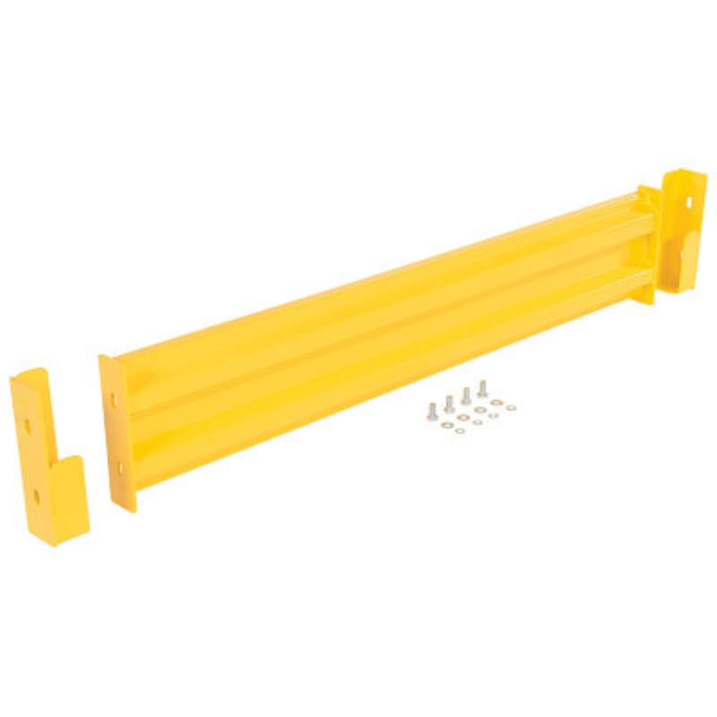 Steel 2 Ribbed Dropin Style Guard Rail, 54in Length, Yellow