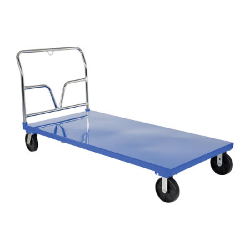 Steel Platform Truck, 77-1/2in x 36in x 40in, 3,600 lb., Blue