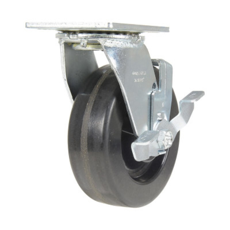 6X2Phenolic Swivel  W/Brake Caster