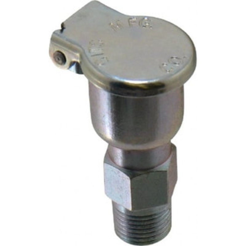 Gits Mfg 5/64 Ounce Capacity, 1/8-27 Thread, Steel, Zinc Plated, Brazed Body Oil Cup 1-1/2 High, 5/16 Thread Length, Gravity Feed 01001 – 03242989