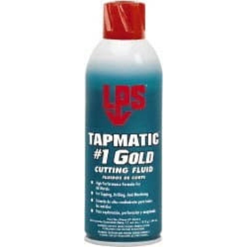 LPS Labs Tapmatic #1 Gold 11 oz Aerosol Cutting & Tapping Fluid Straight Oil, For Use on Ferrous Metals & Nonferrous Metals 40312 – 00263731