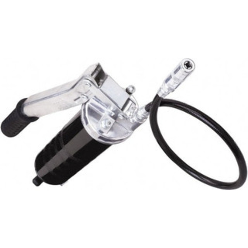 LuMax 10,000 Max psi, Flexible Lever Grease Gun 14 oz Capacity, 1/8 Thread Outlet, 17 Strokes per oz, 3-Way Fill LX-1123 – 48932941
