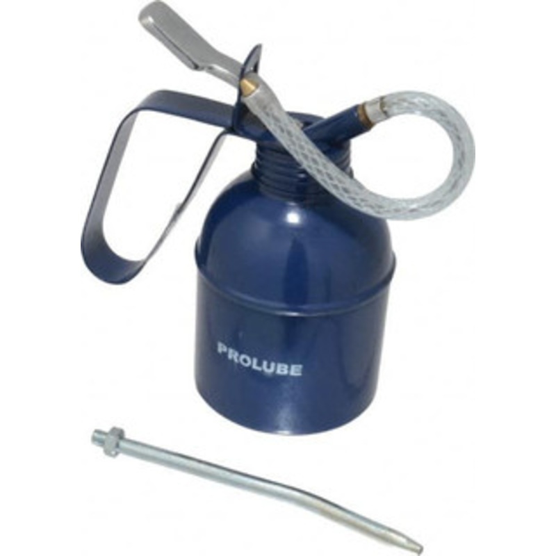 PROLUBE 300 mL Capcity, 6 Long Flexible Spout, Lever-Type Oiler Brass Pump, Steel Body, Powder Coated MP22RB/F – 01057421