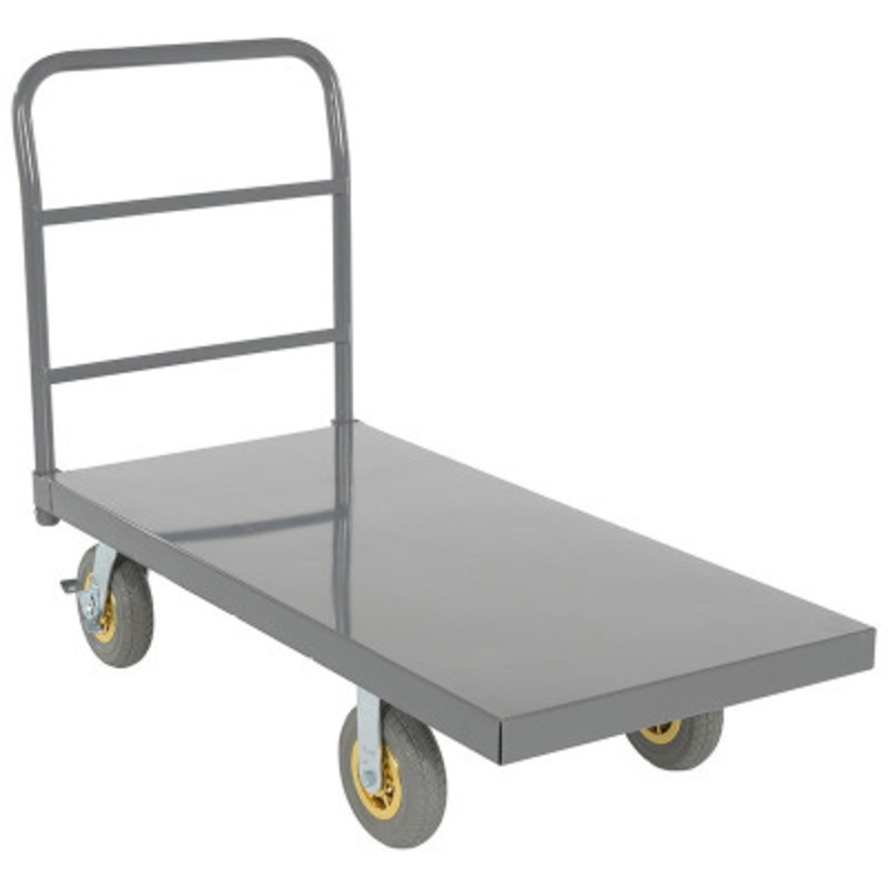 Steel Platform Truck W/ 8X2 Flat-Free (Gray)