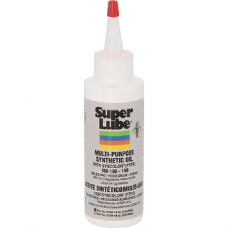 Synco Chemical Super Lube 4 oz Bottle Synthetic with PTFE Lubricant Translucent White, -45F to 450F, Food Grade 51004 – 46934378