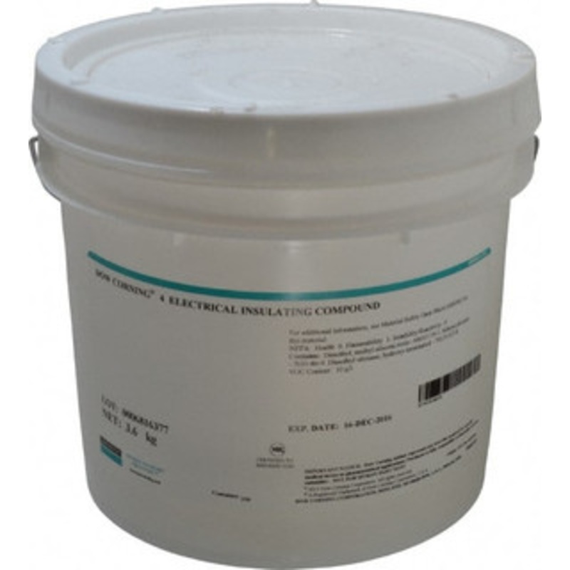 Dow Corning 8 Lb. Pail Electrical Insulating Compound 212F Flash Point, 450 V/mil Dielectric Strength, Flammable, Plastic Safe 4-1954016 – 31735509