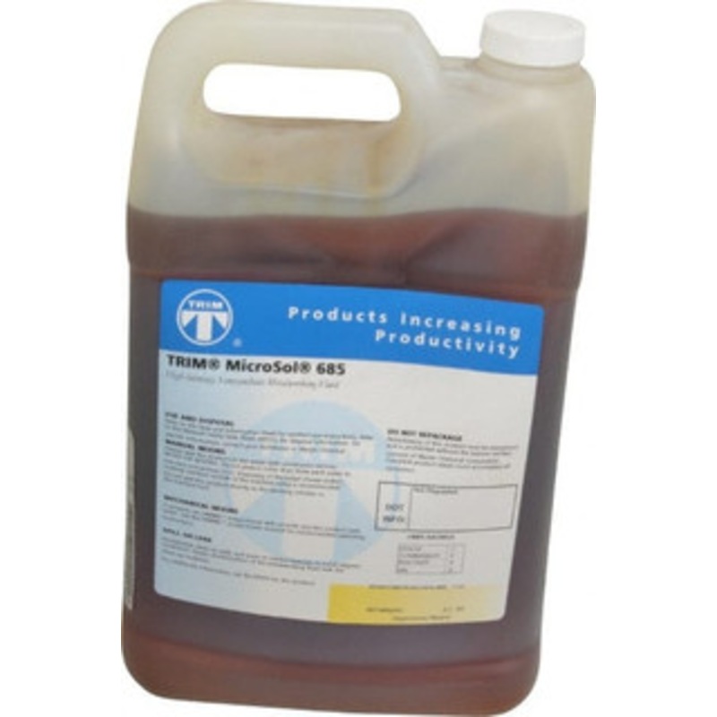 Master Fluid Solutions TRIM MicroSol 685 1 Gal Bottle Cutting & Grinding Fluid Semisynthetic, For Use on Copper, Ferrous Metals, Iron, Nonferrous Metals, Stainless Steel, Steel MS685LF/1 – 40282329