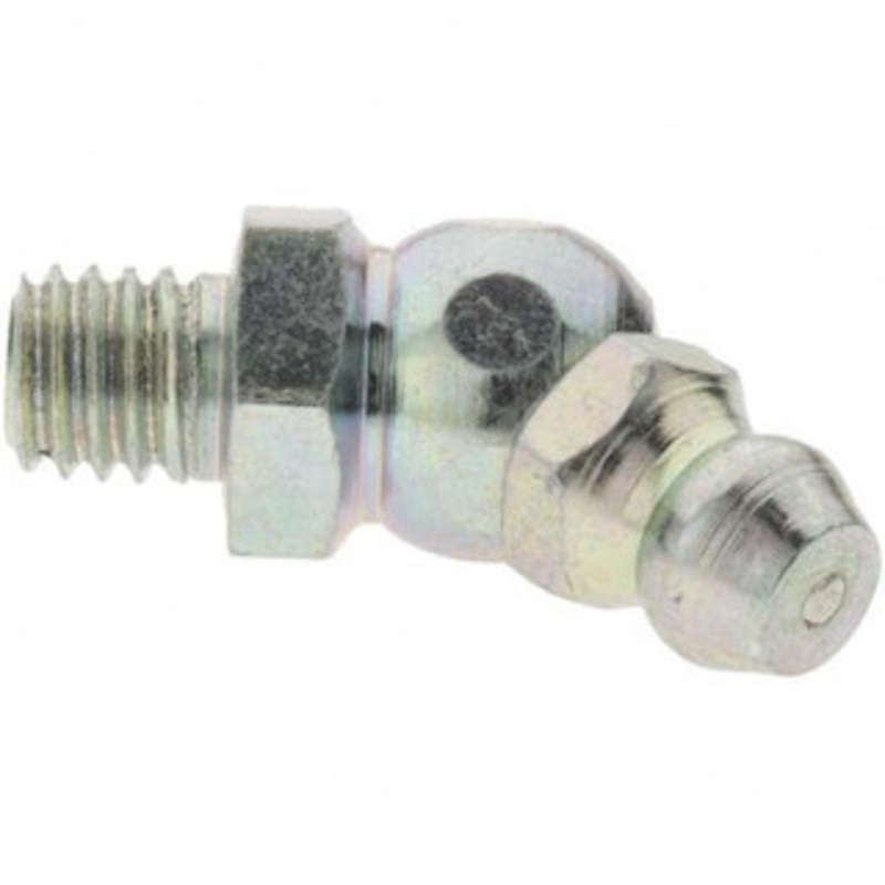 Value Collection 45 Head Angle, M6x1 Taper Thread Grease Fitting Zinc Plated Finish BDNA–7604-51 – 61861985