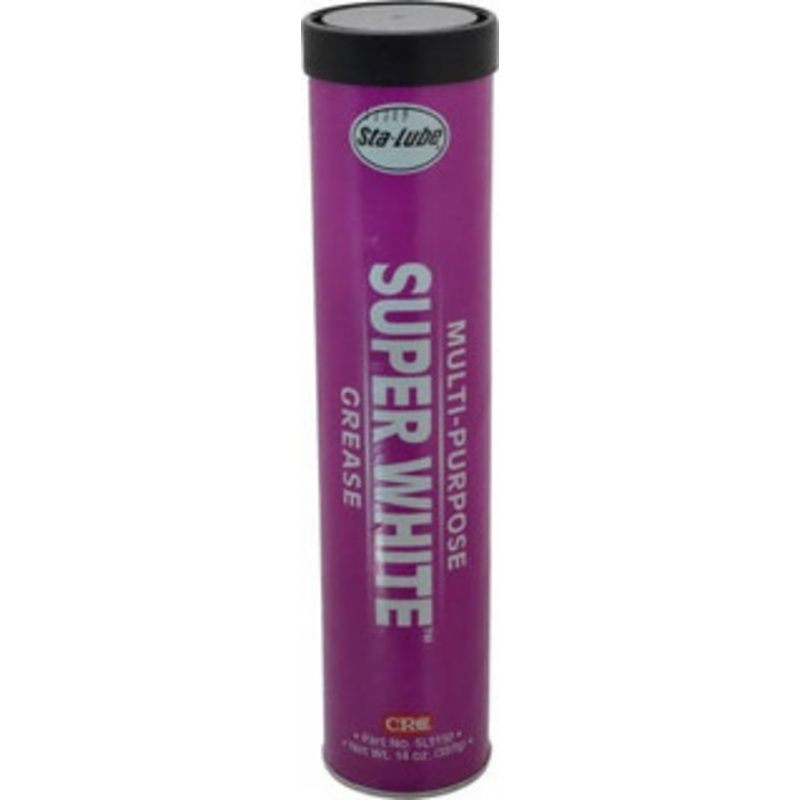 CRC 14 oz Cartridge Lithium General Purpose Grease White, 300F Max Temp, NLGIG 1-1/2 1007872 – 48738090
