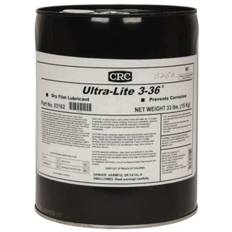 CRC 5 Gal Pail Dry Film Lubricant Amber, -40F to 300F, Food Grade 1003430 – 82015231