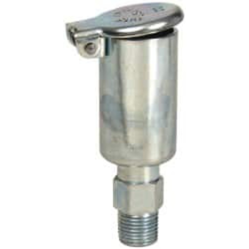 Gits Mfg 5/32 Ounce Capacity, 1/8-27 Thread, Steel, Zinc Plated, Straight with Hex Body, Oil Cup 2-5/32 High, 11/32 Thread Length, Wick Feed 02103 – 03242674