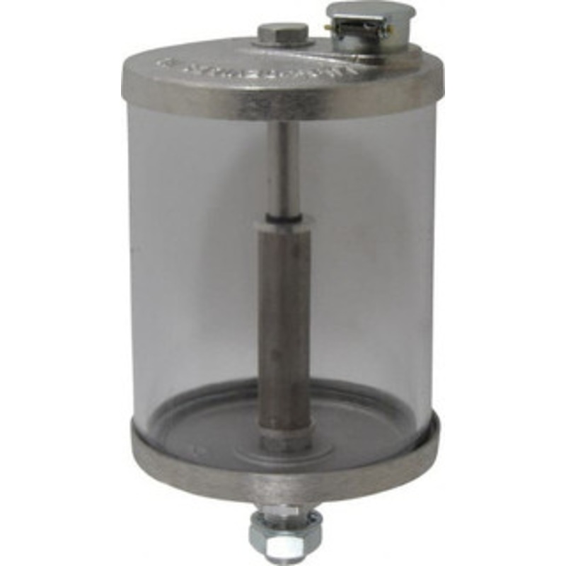 LDI Industries 1 Outlet, Polymer Bowl, 0.95 L No Flow Control Oil Reservoir 5/8-18 UNF Outlet, 4-1/4 Diam x 8-1/16 High, 60C Max R111-08F – 84903947